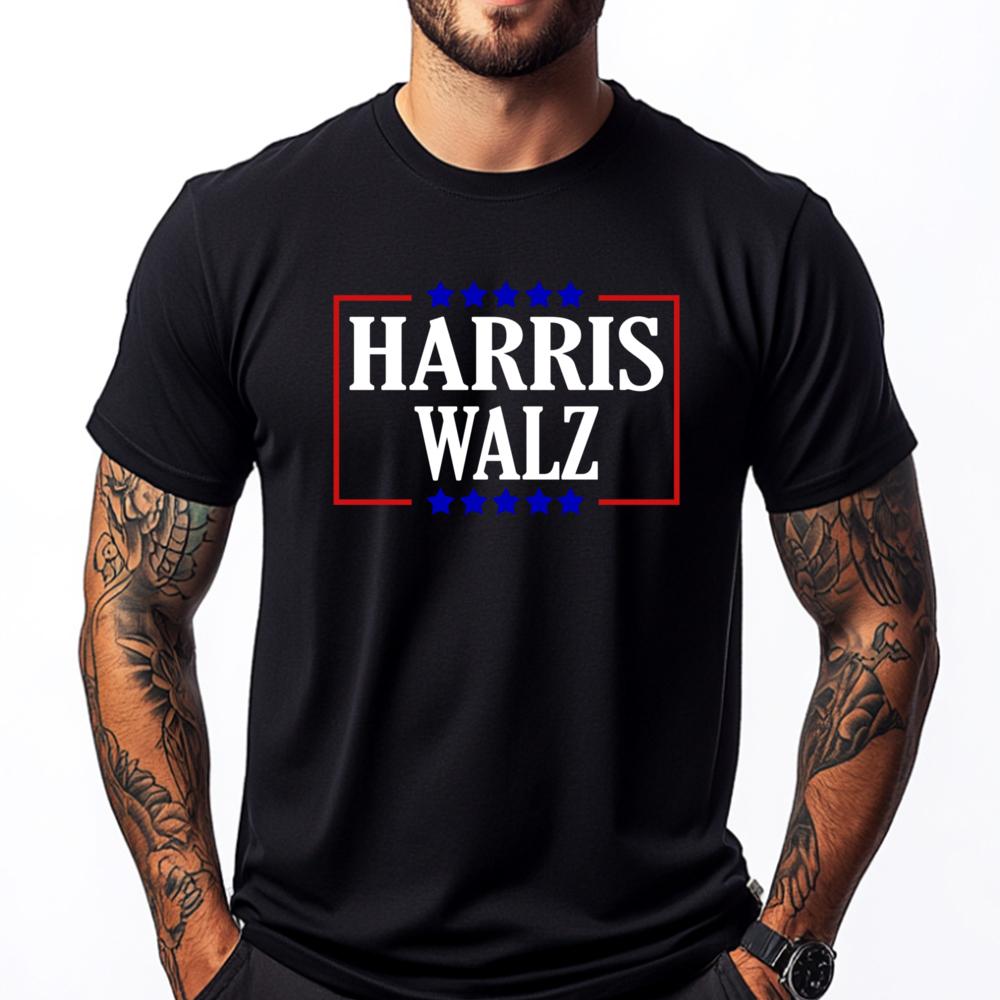 Kamala Harris President Tim Walz Vp Harris Walz Unisexs Designer T Shirt Soft Luxury Brand Character Tees