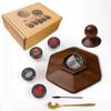 Glass Top Smoker Cocktail Smoker Kit With 4PCS Wood Chips Bartender Accessories For Whiskey Drinks Smoking Gift Kit for Men 5