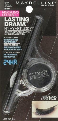 Maybelline New York Drama Gel Eyeliner Lasting Eye Studio, Waterproof, Brown 952, 0.106 oz. 1 Count