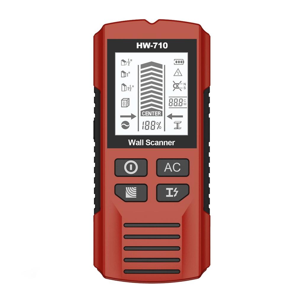 Multifunctional Handheld Metal & Wall Detector, 5-in-1 Stud Detector Scanner, Portable Wire & Duct Power Scanner