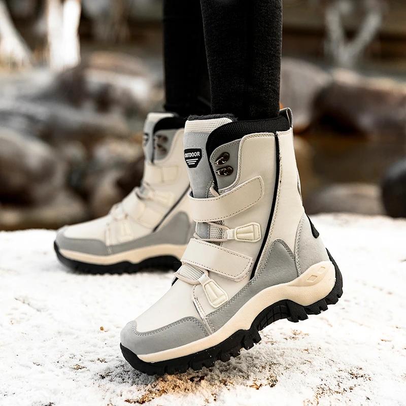 Fashion Winter Women Ankle Boots Outdoor Trekking Boots Hiking Shoes Man Mountain Climbing Treking Sneakers snow boots