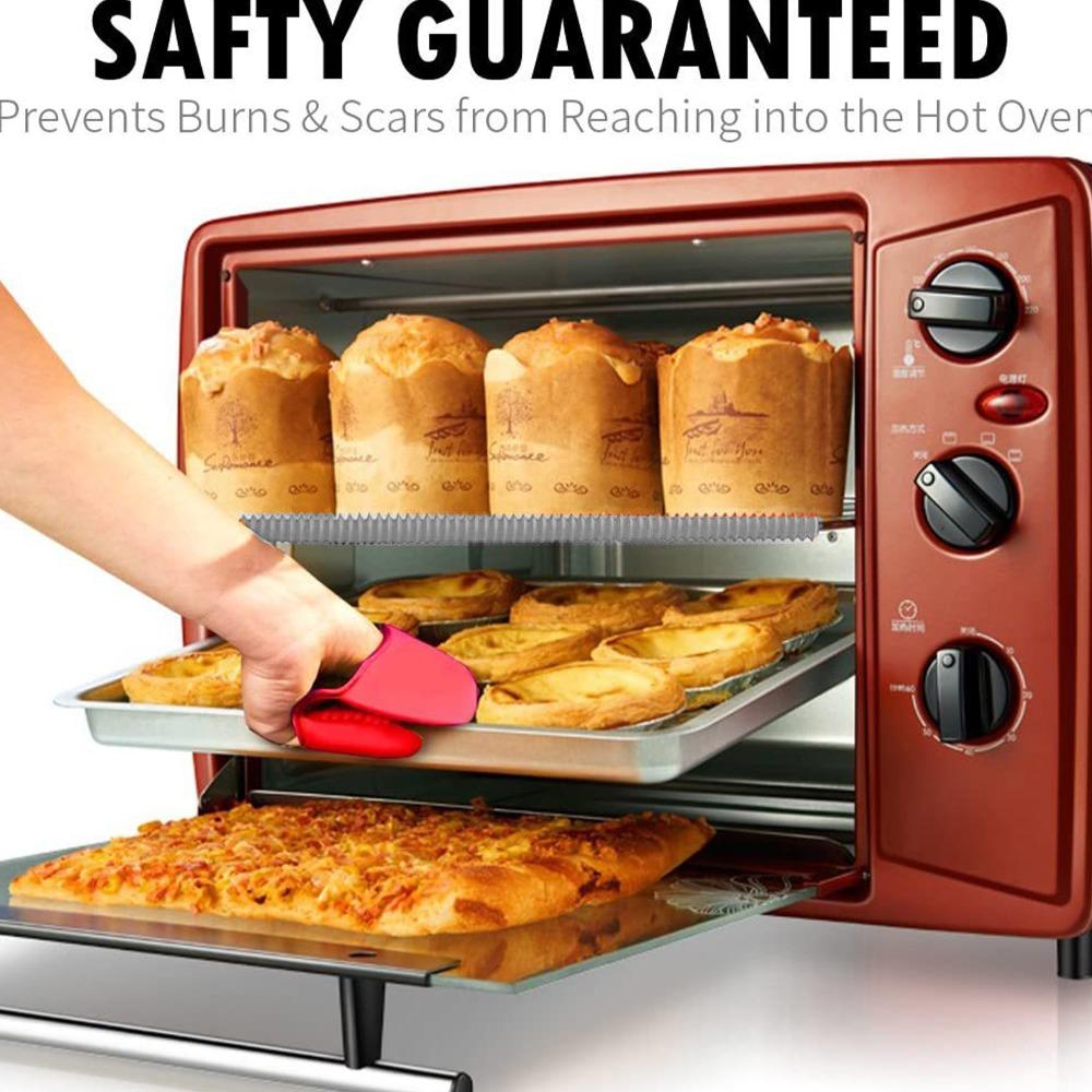3PCS Grey Oven Shelf Cover Anti Scalding Oven Rack Cover Durable Oven Rack Protector  Baking Safety