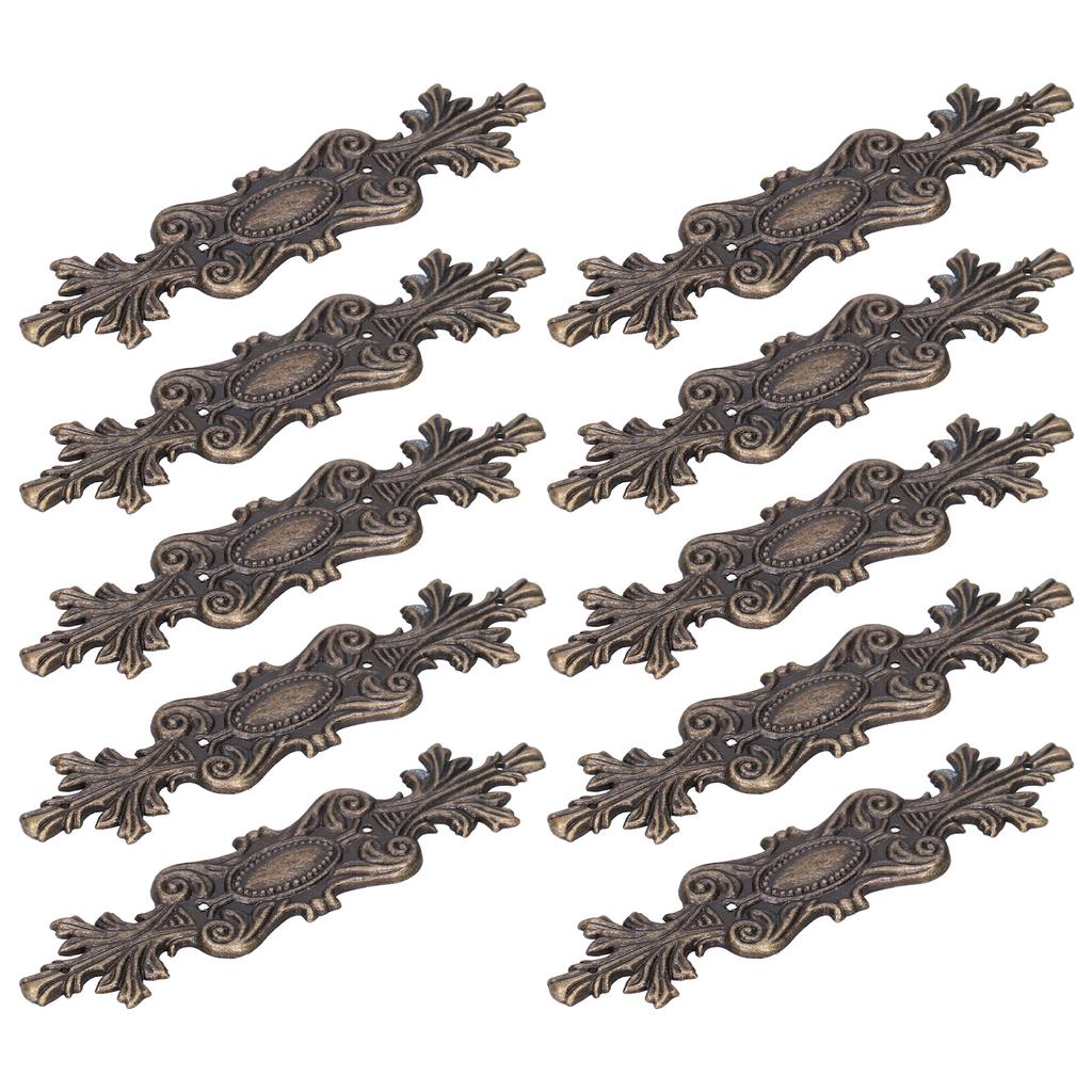 10pcs Corner Covers Vintage Exquisite Alloy Corner Protector with Screws for Wooden Case Book Scrapbook Photo Album