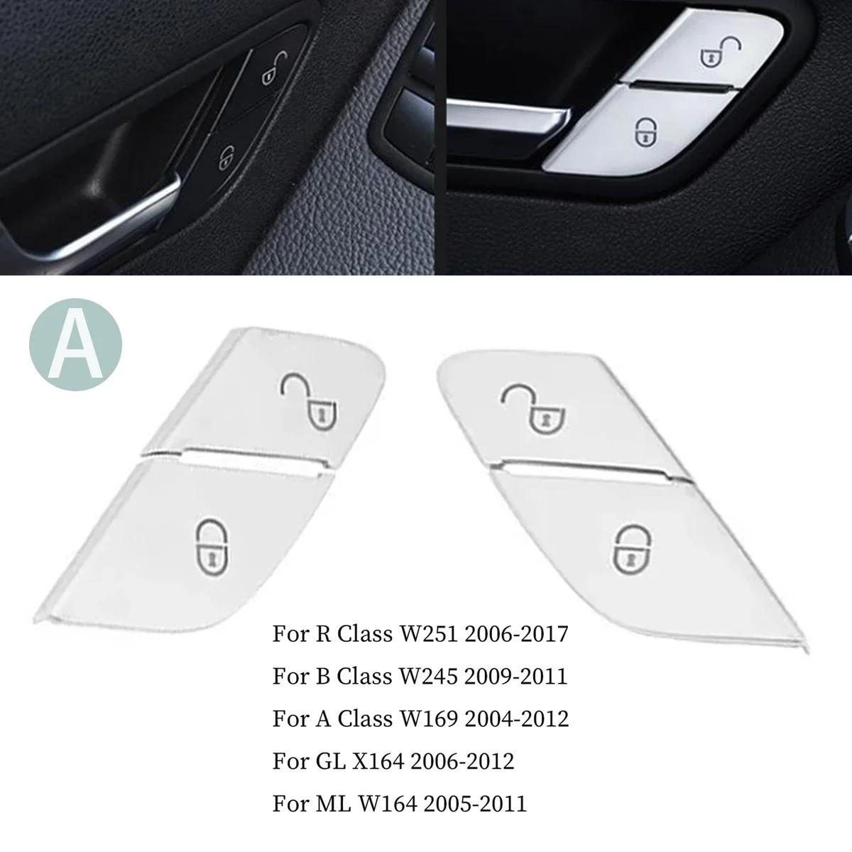 

Car Window Glass Lifting Button Cover Sticker Trim For Mercedes Benz A B R GL ML Class W169 W245 W164 X164 W251 Model A