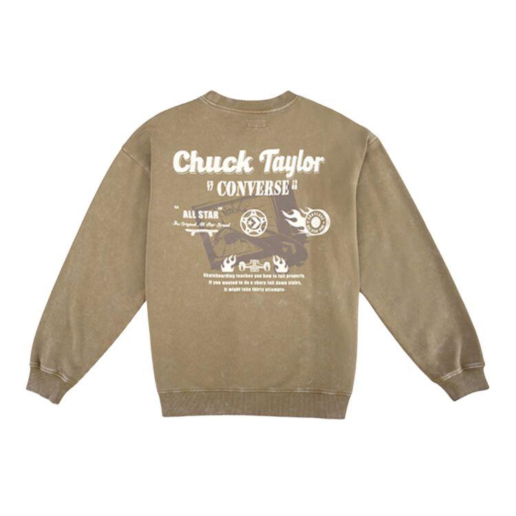 New Converse Sweatshirts Unisex Khaki Brown UCJ123-FAK