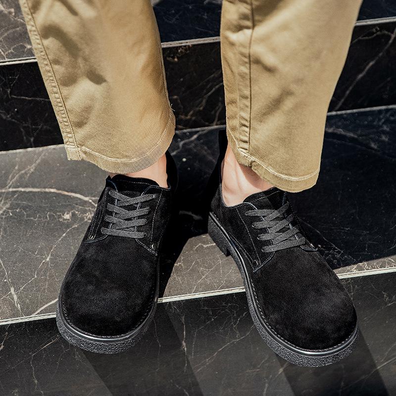 

Tooling Derby Shoes Men s 2025 Original Design Big Head Shoes Men s Autumn Breathable British Style Thick-soled Heightening Casual Shoes 38