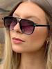 Vintage Big Square Sunglasses Unisex UV400 Black Frame Designer Shades for Men Women