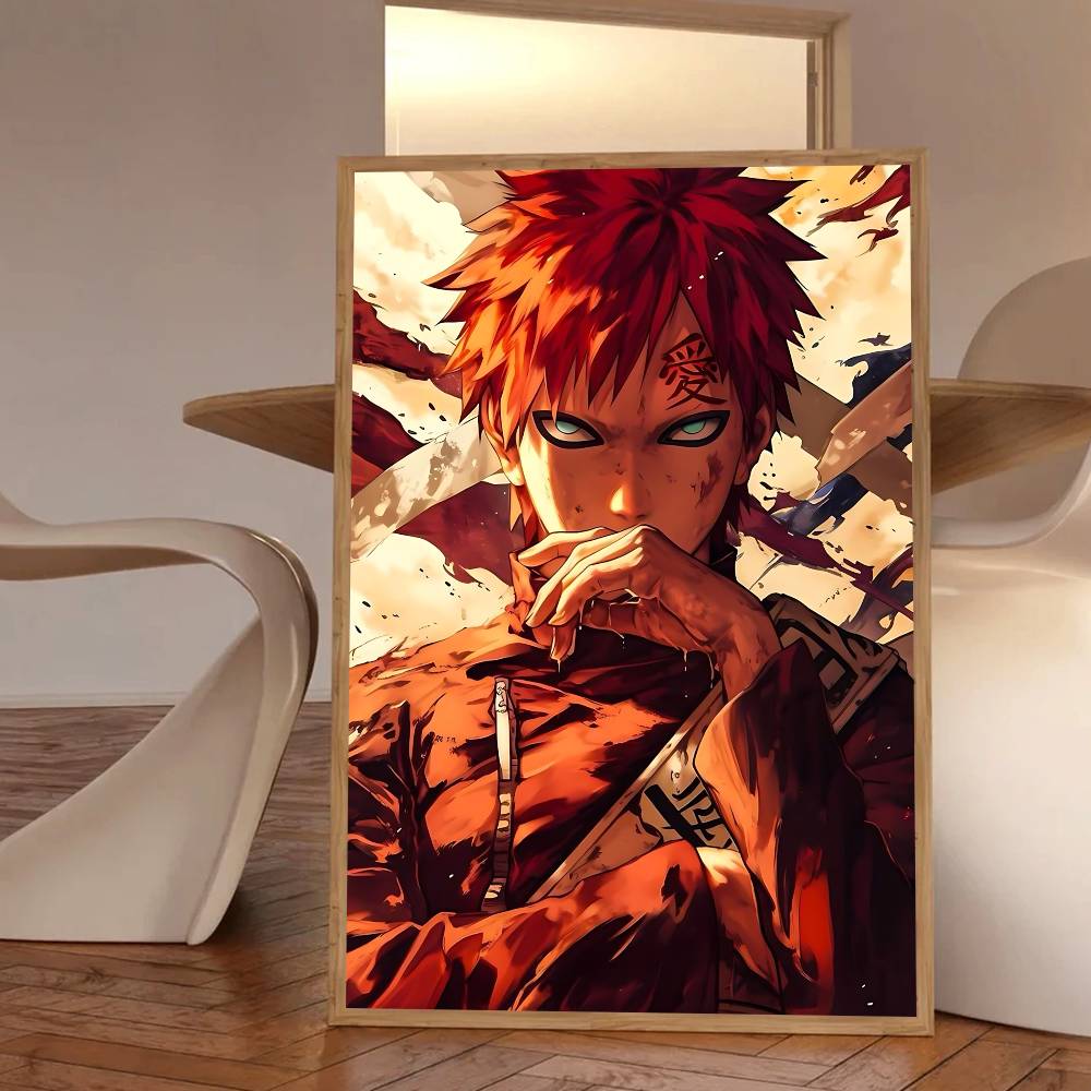 Cool Anime Character G-Gaara Posters HD Print Vintage Wall Art Decor for Home Study Room