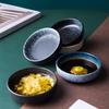 Round Japanese Creative Cute Small Seasoning Dish for Soy Sauce, Vinegar, Side Dishes, and Dipping Sauces.