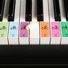 4 Pezzi Adesivi Nomi Note Tastiera Pianoforte Adesivi Tastiera Elettronica Etichetta Decalcomania Musicale Nota