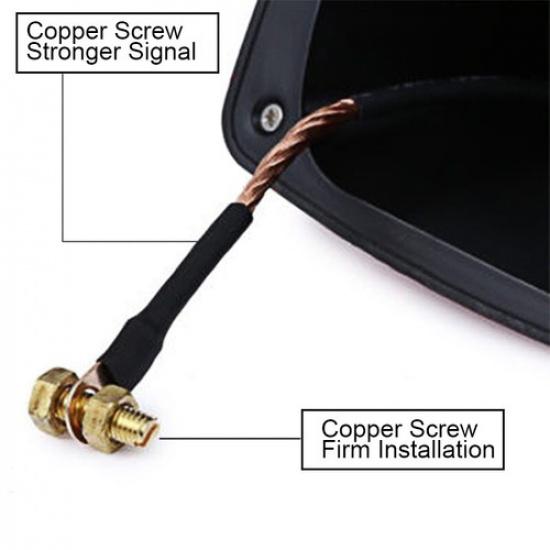 Blue Universal Car Roof Radio AM/FM Signal Shark Fin Style Aerial Antenna Cover