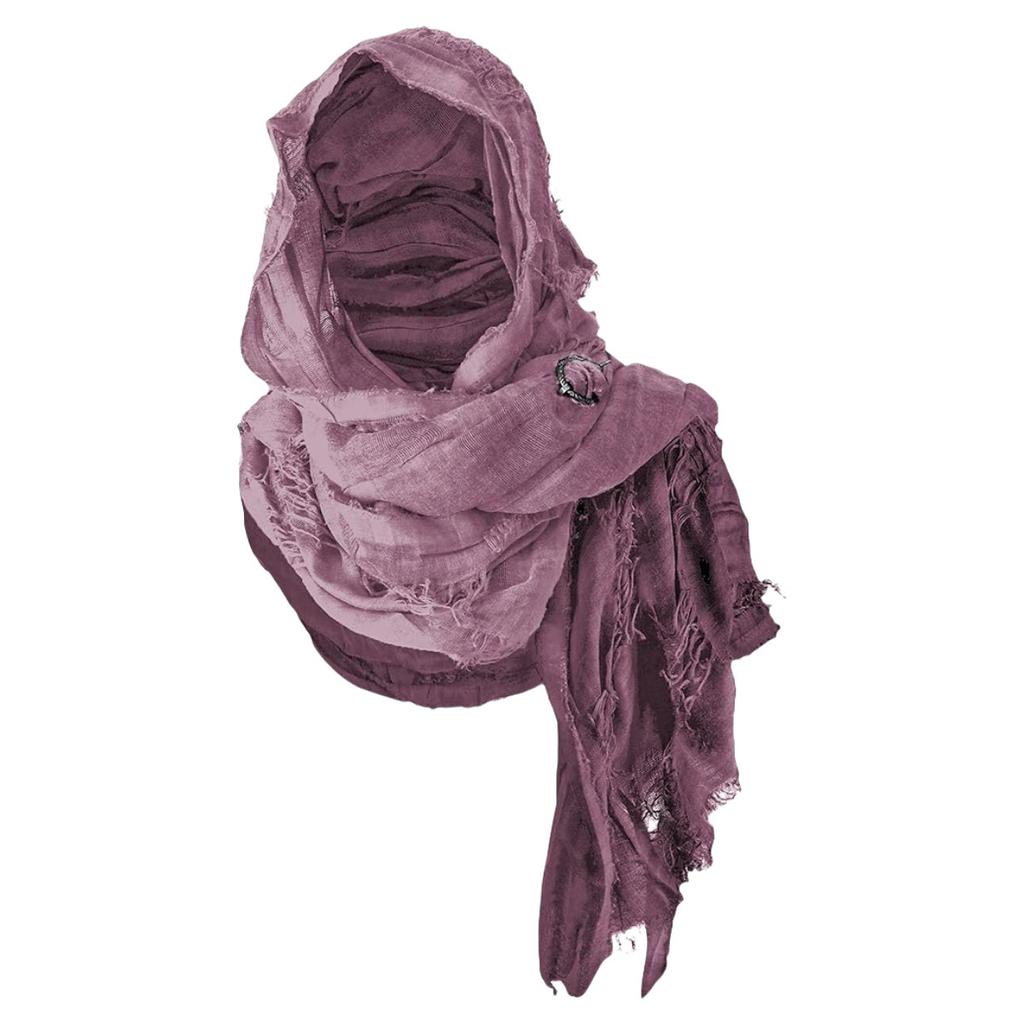 Mantello con Cappuccio Medievale Cavaliere Rinascimentale Retro Sciarpa