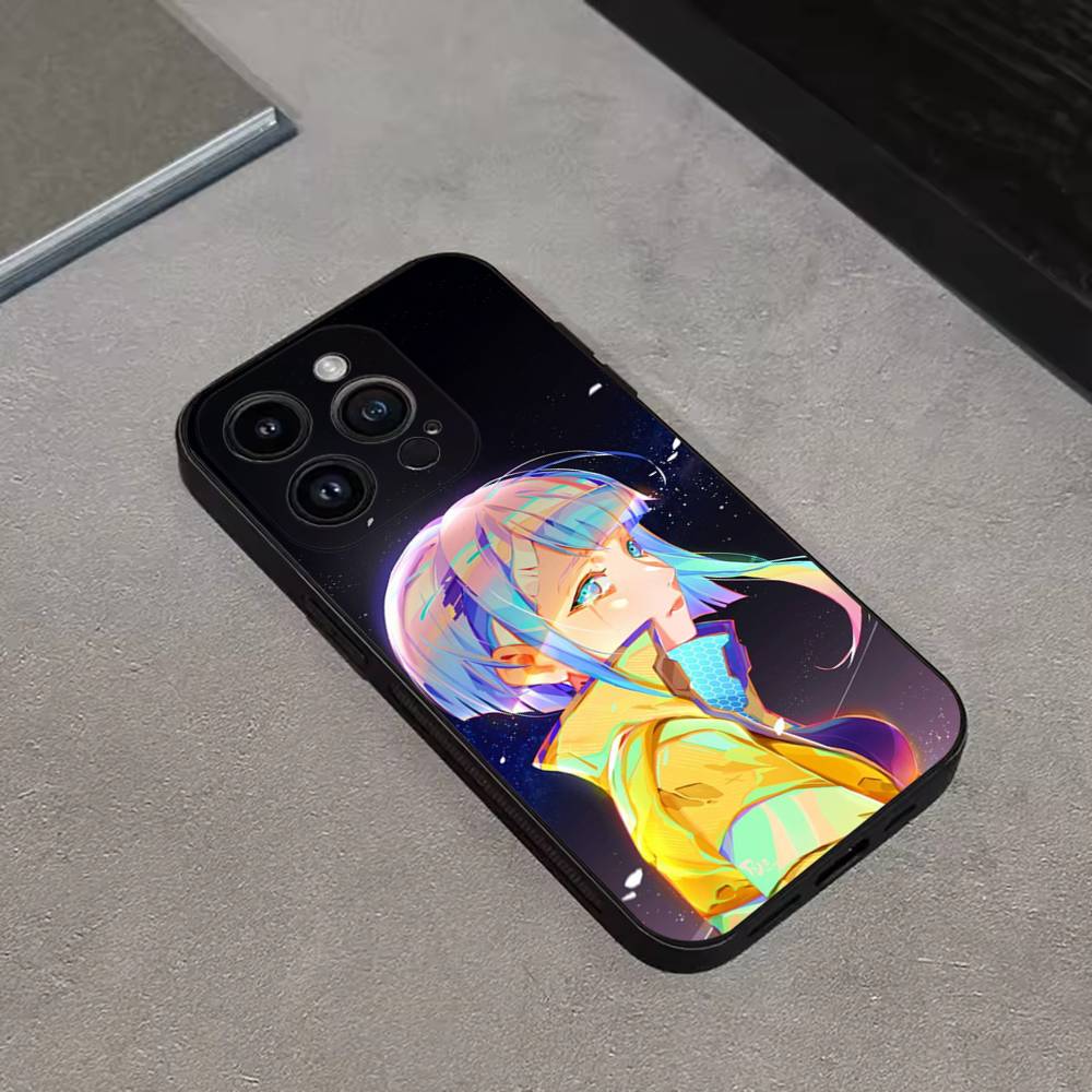 

E-Edgerunners Cyberpunks Phone Case For iPhone 16,15,14,13,12,11 Plus,Pro Max,XS,X,XR,SE,Mini,8,7,Soft Silicone Black Cover iPhone16se4