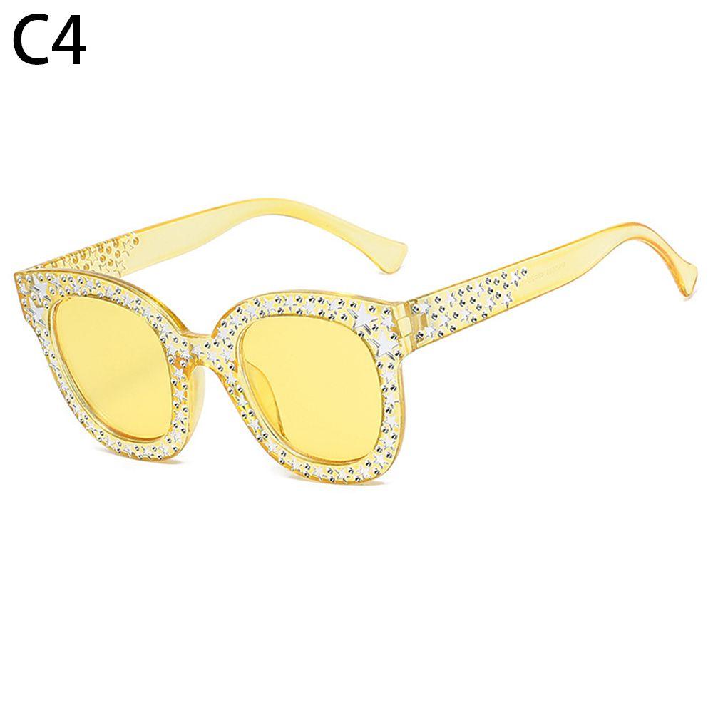 Occhiali da Sole da Donna con Montatura in Strass Diamante Protezione UV Occhiali da Sole Oversize Occhiali da Sole Quadrati da Donna