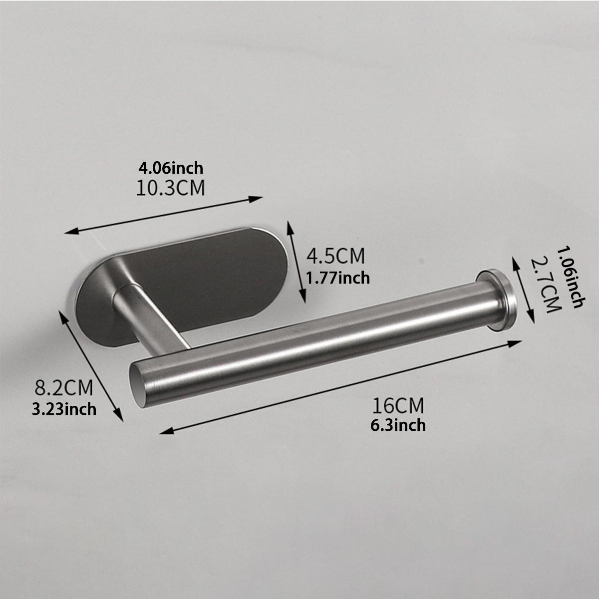 

Держатель для кухонных салфеток из нержавеющей стали, держатель для рулона туалетной бумаги, настенный, без сверления, для туалета, ванной комнаты, стержень для туалетной бумаги