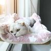 Cat Window Hammock – Mess-Free Waterproof Cats Window Perch for Large Cats, Strong Suction Cup Hammock, Indoor Cat Seat, Blue