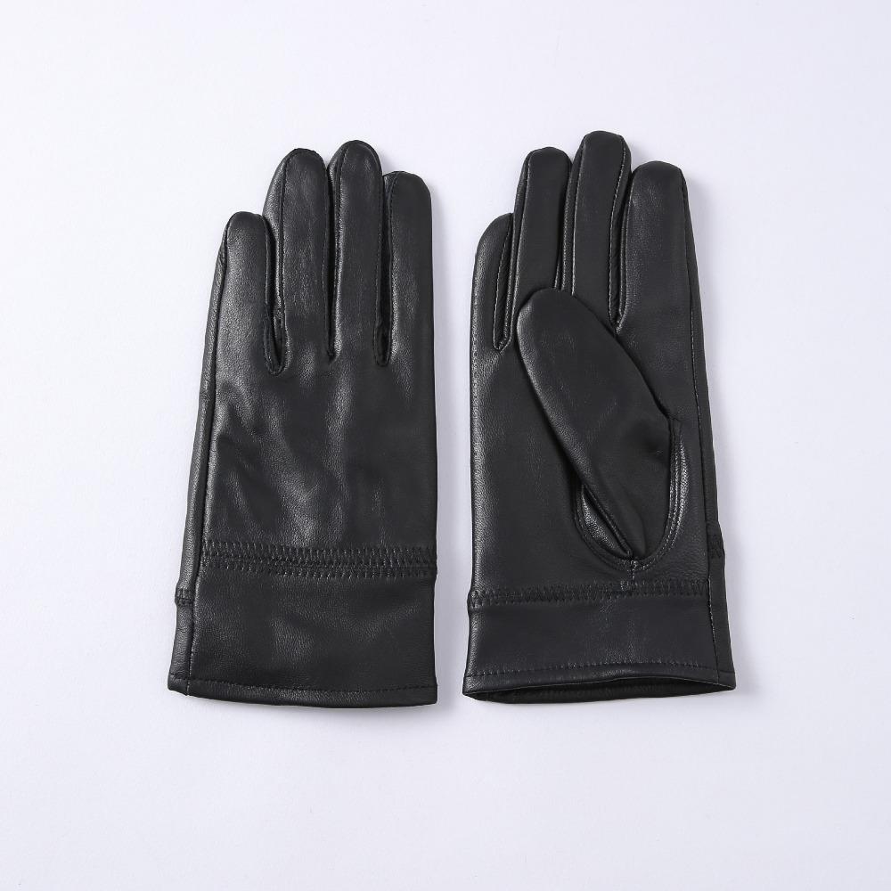 Leather Gloves Men's Winter Warm Outdoor Riding Motorcycle Driving Piled Thickened Electric Vehicle Sheepskin Gloves
