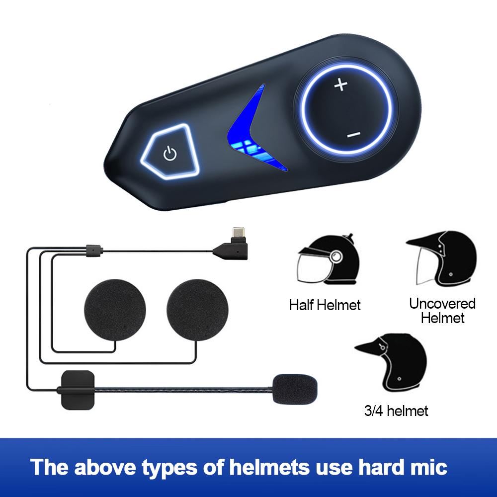 Waterproof Motorcycle Helmet Headset Wireless Bluetooth Headset HandsFree Call Kit Moto Stereo Earphone for Motorcycle Helmet