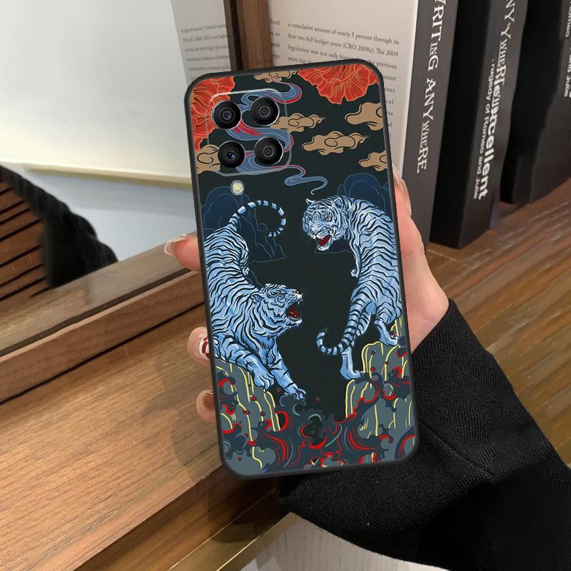 Tiger Red Sun Japan Art Case For Samsung Galaxy M13 M53 M51 M31 M11 M14 M34 M54 M12 M32 M52 M16 M36 M56 M15 M35 M55