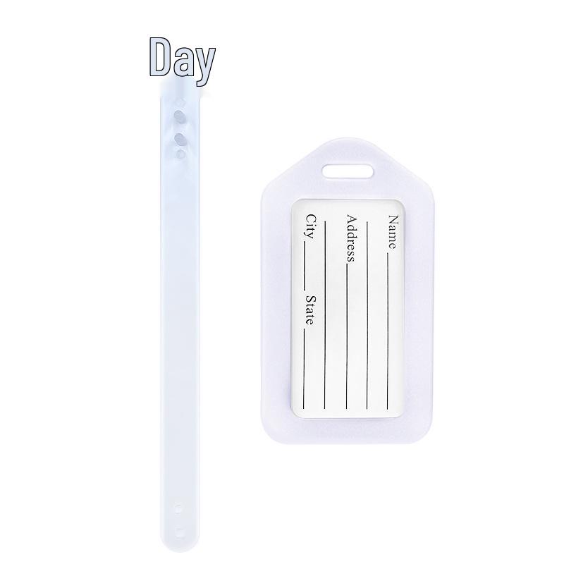 Airplane Luggage Tag Identifier: Suitcase Name & Boarding Pass Label.