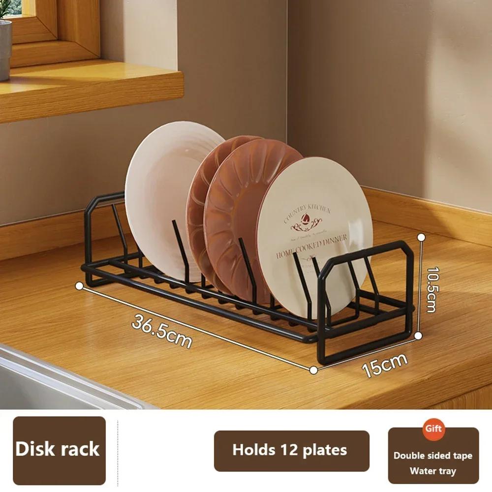 Push-Pull-Schüssel- und Telleraufbewahrung, Geschirrständer, Schrank mit eingebauter Schublade, Abtropffläche für moderne Küchen-Organizer-Vorräte