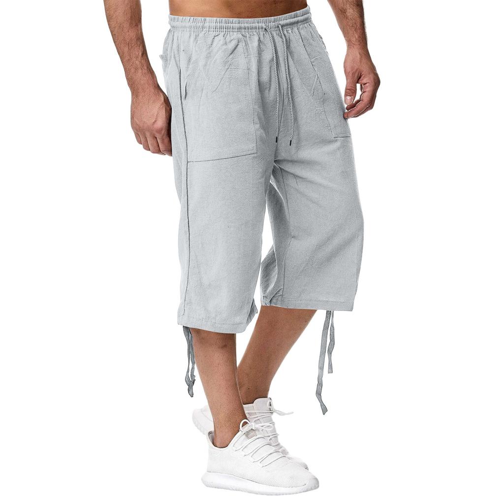 Men'S Casual Cotton And Linen Sports Pants, 70% Casual Pants