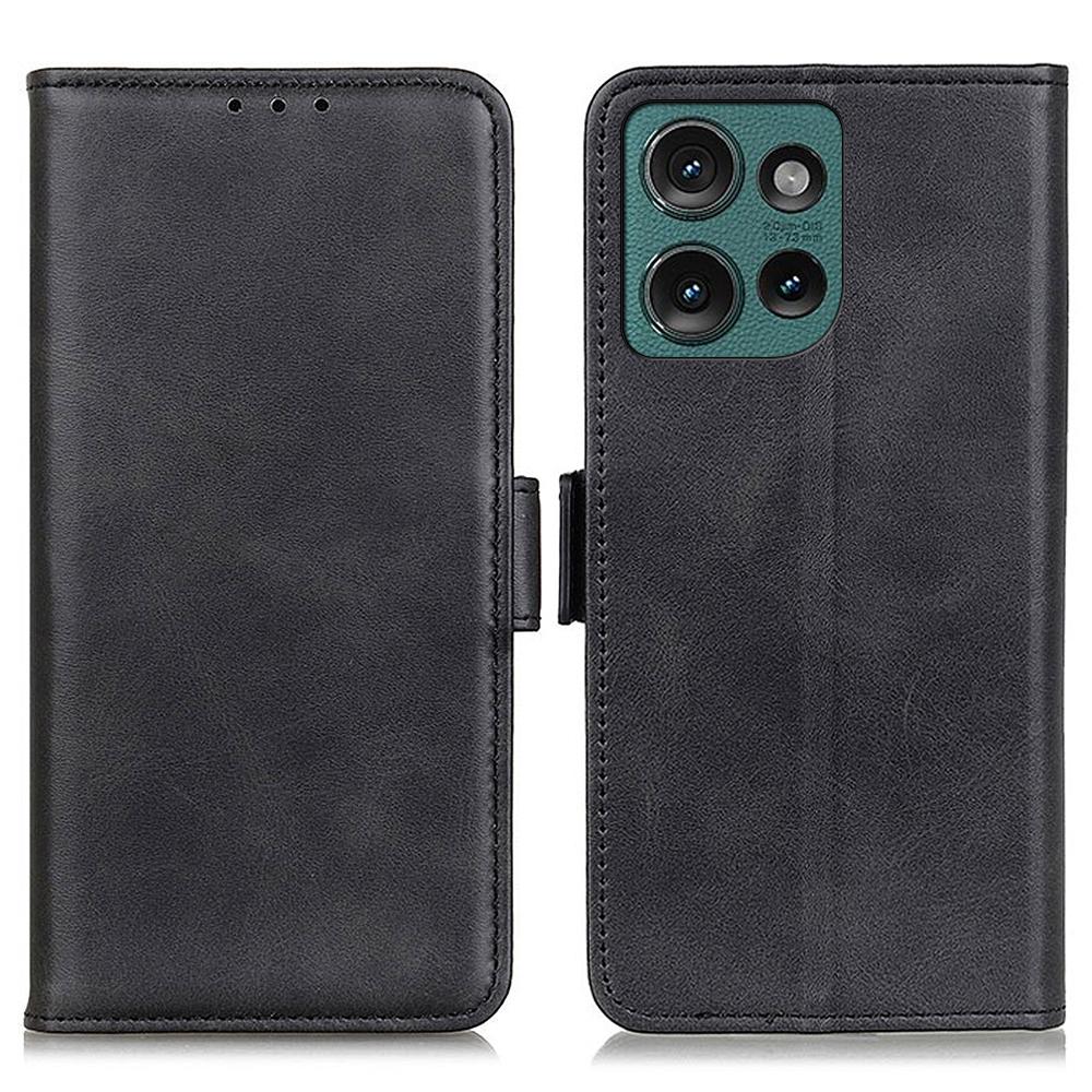 For Motorola Edge 50 Neo 5G/Moto S50 5G/Thinkphone 25 5G Case Stand Cowhide Texture PU Leather Phone Cover