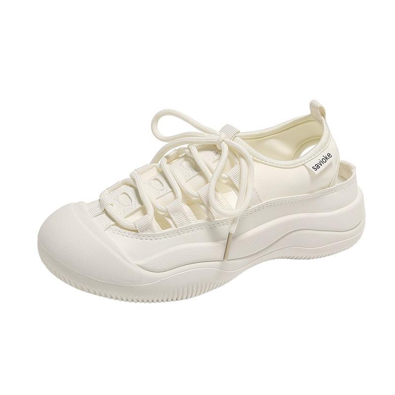 Hollow white shoes summer new female student casual sandals versatile canvas shoes women's shoes