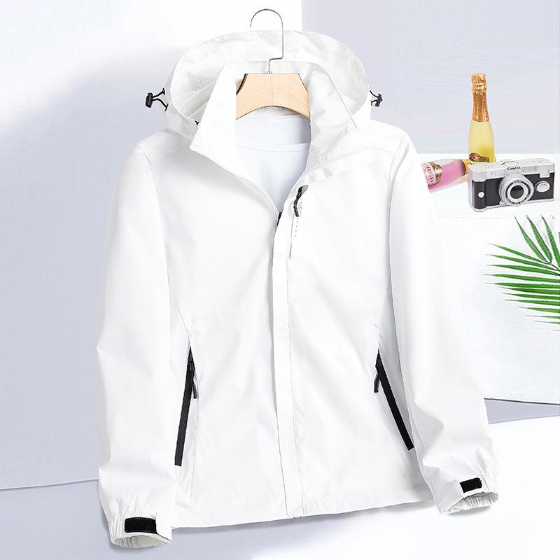 

Мужской и женский уличный осенний ветрозащитный водонепроницаемый комплект куртки с капюшоном 3XL