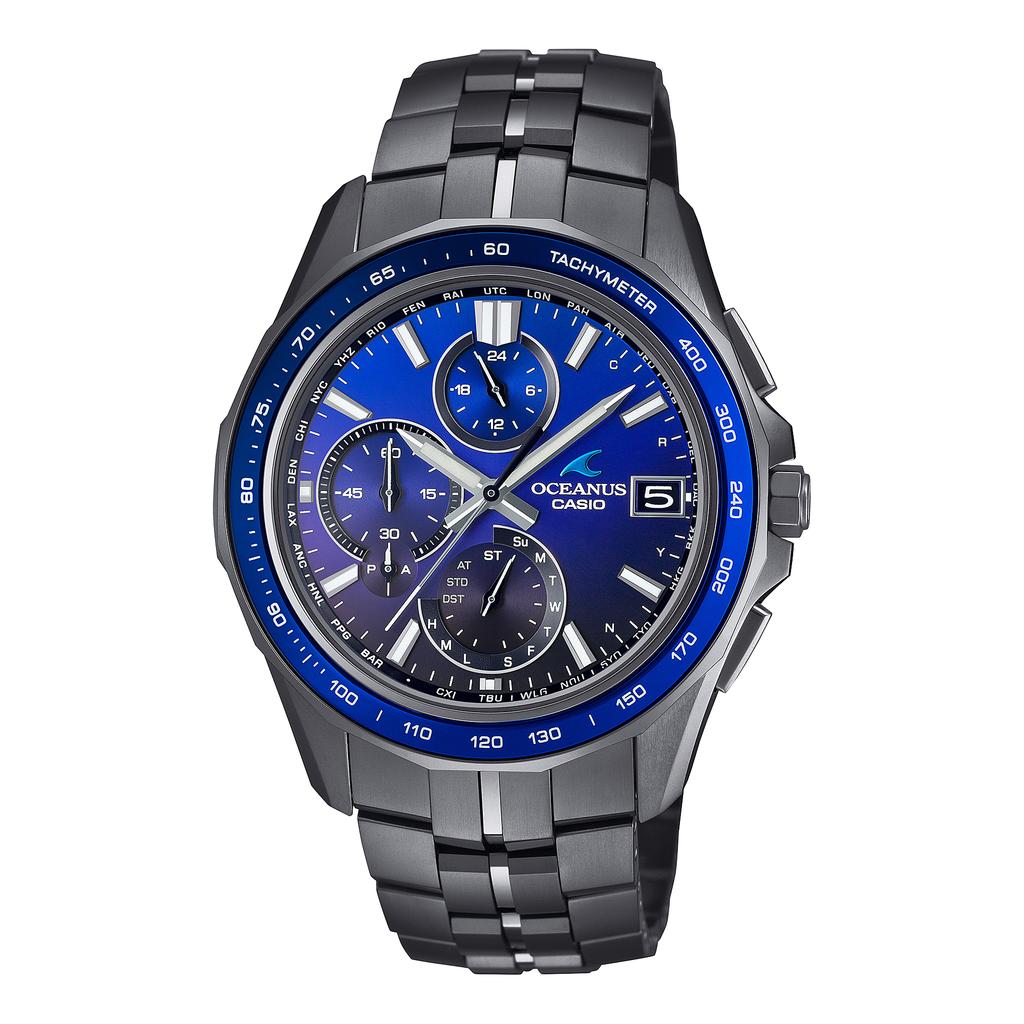 Casio Men's 100M Water Resistant Quartz Watch OCW-S7000B-2A