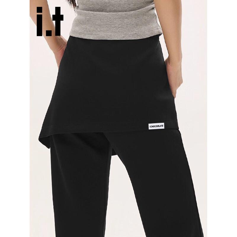 :CHOCOOLATE High-Waist Micro-Flare Casual Pants