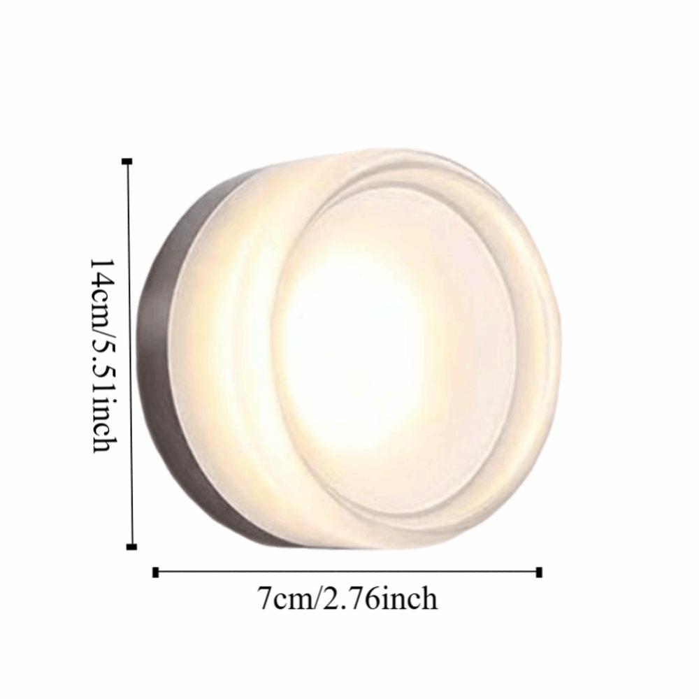 Amber Jelly LED Wall Lamp Round Design Nordic Style Lighting Fixture Waterproof Energy Saving Glass Ceiling Lamp