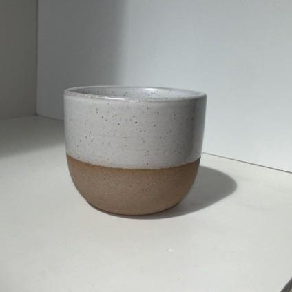 Coarse pottery Ceramic Craft Ceramic Retro Chinese Kung Fu Teacup Round Creative Ceramic Matte Glaze Coffee Drinking Utensils ABOUT 120ML