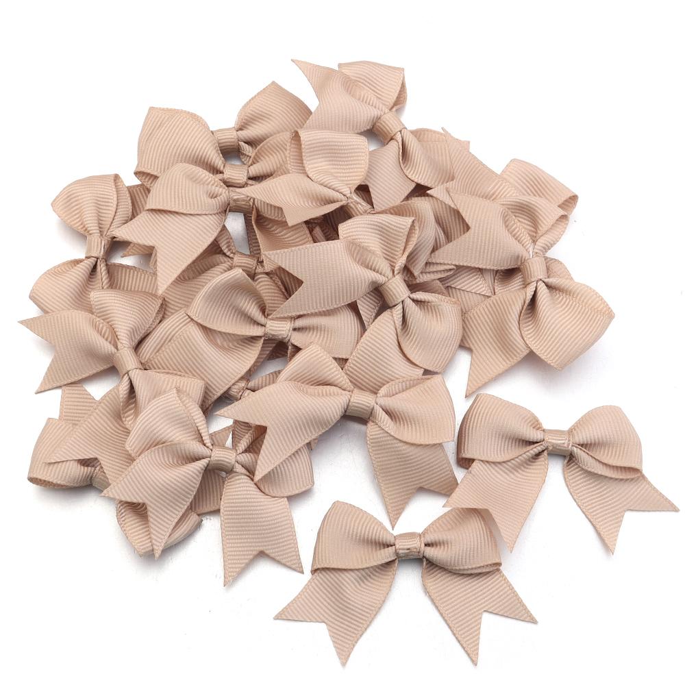 20pcs/lot Polyester Satin Ribbon Bows Handmade Bowknot Tie For Crafts Haircilp Clothing Wedding Party Decor DIY Gift Packing