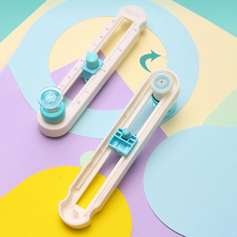 Circles Cutter Tool Round Cutting Knife DIY Compass Circles Cutter 360 Adjust Scrapbooking Cutters Circular Paper Scrapbooking