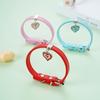 New Cute Pet Collar with Heart Pendant and Safety Buckle for Dogs and Cats