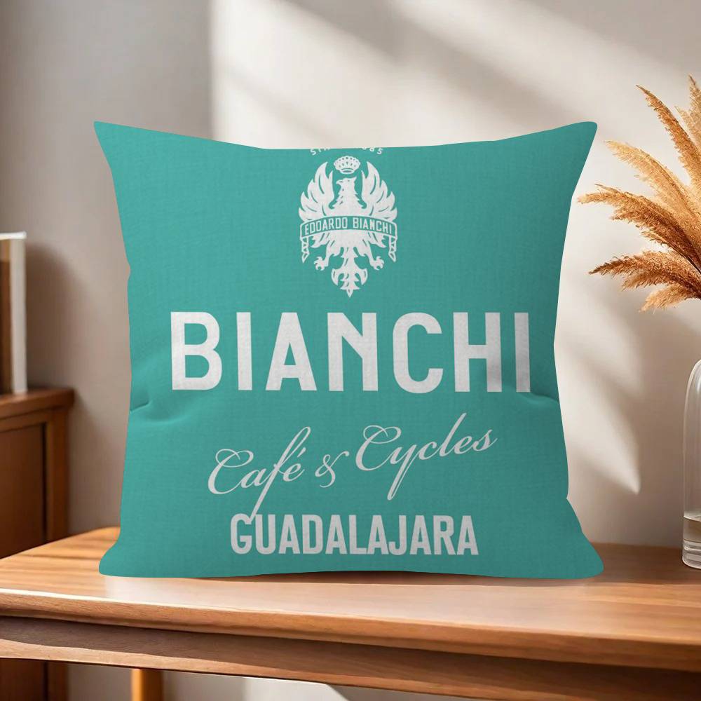 Pillow Gift Home Office Decoration Bedroom Sofa Car Cushion Cover case x BBBianchiS Bike Logo