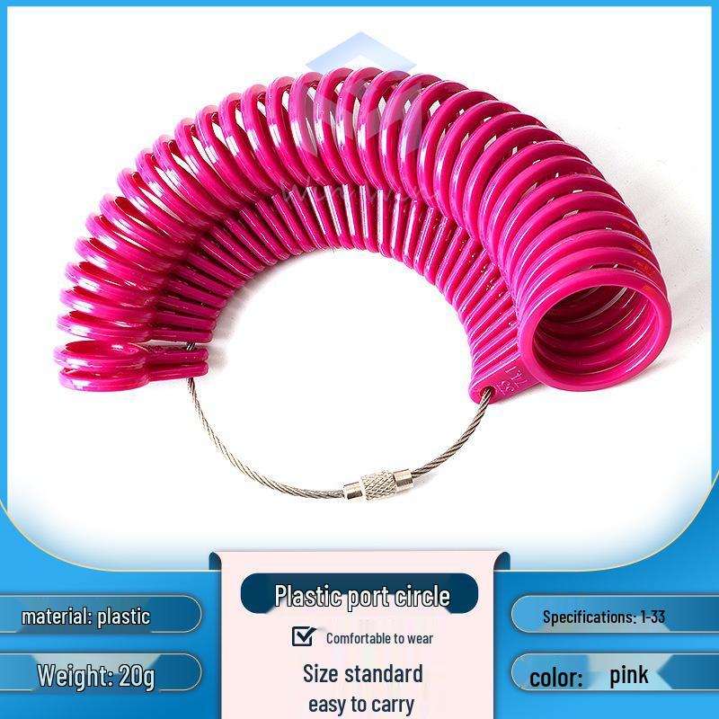 US Ring Sizer Tool - Plastic Finger Measurement for Ring Sizes
