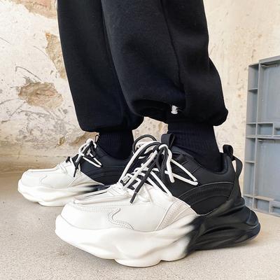 Zapatos primavera y verano nuevos de caña baja con plataforma zapatos deportivos casuales de malla transpirable zapatos de papá