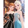 Disney Pearl Painting Anna and Elsa DIY Pearl Art Painting Pearl Gem Painting Pictures Crafts Special Shape Home Wall Decoration