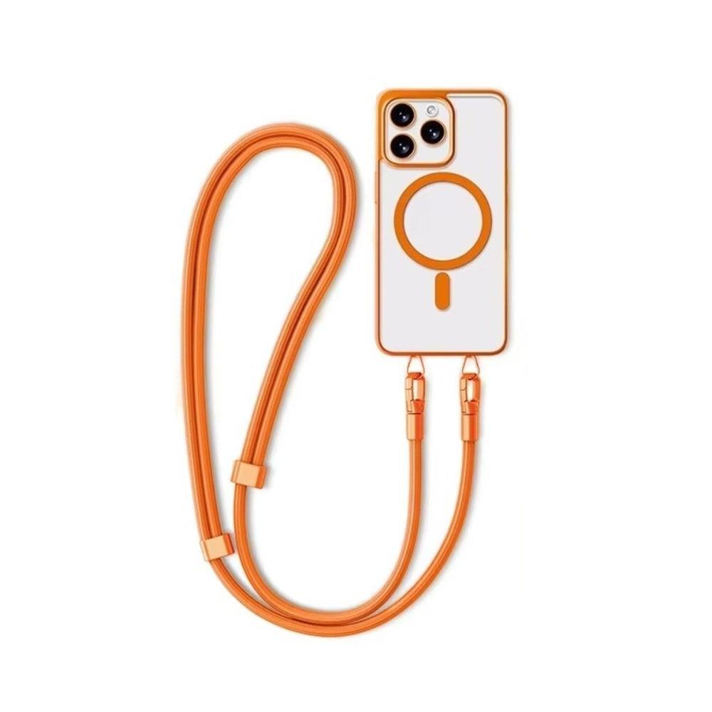 New Universal Cell Phone Lanyard Double Buckle Anti-loss Phone Strap Lanyard Nylon Durable Phone Crossbody Lanyard Outdoor оранжевый