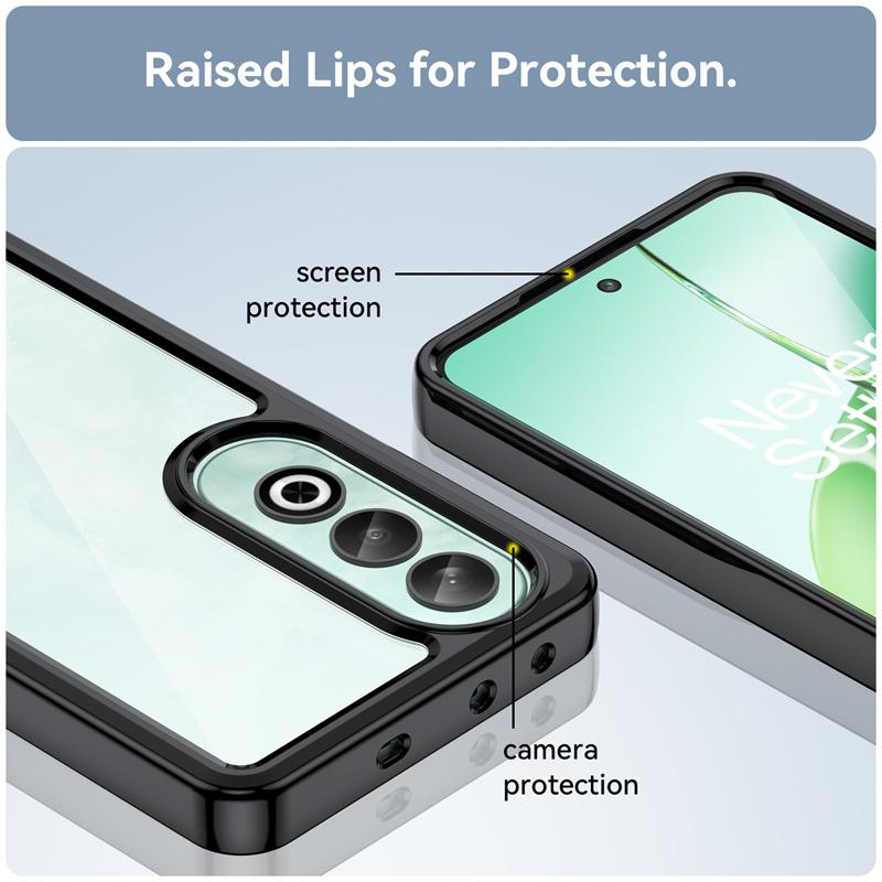 Przezroczyste kolorowe etui z TPU do OnePlus Nord CE 4 3 Lite N300 N30 N20 SE Etui ochronne Przezroczyste etui odporne na wstrząsy o pełnej ochronie