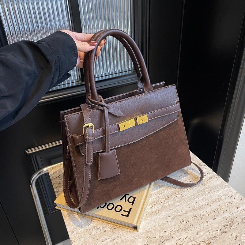 New women's bag fashion wind matte tote portable shoulder oblique span bag