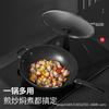 Nonstick Cast Iron Frying Pan Stovetop Cooking 28-34cm Lightweight Wok-Style Skillet Compatible With Induction Gas