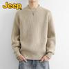 JEEP Men's Heavyweight Crew Neck Knit Sweater