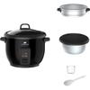 Cuiseur a riz - CONTINENTAL EDISON - CECR18B - 700 W - 1,8 L - Avec Panier vapeur - Fonction maintien au chaud - Inox