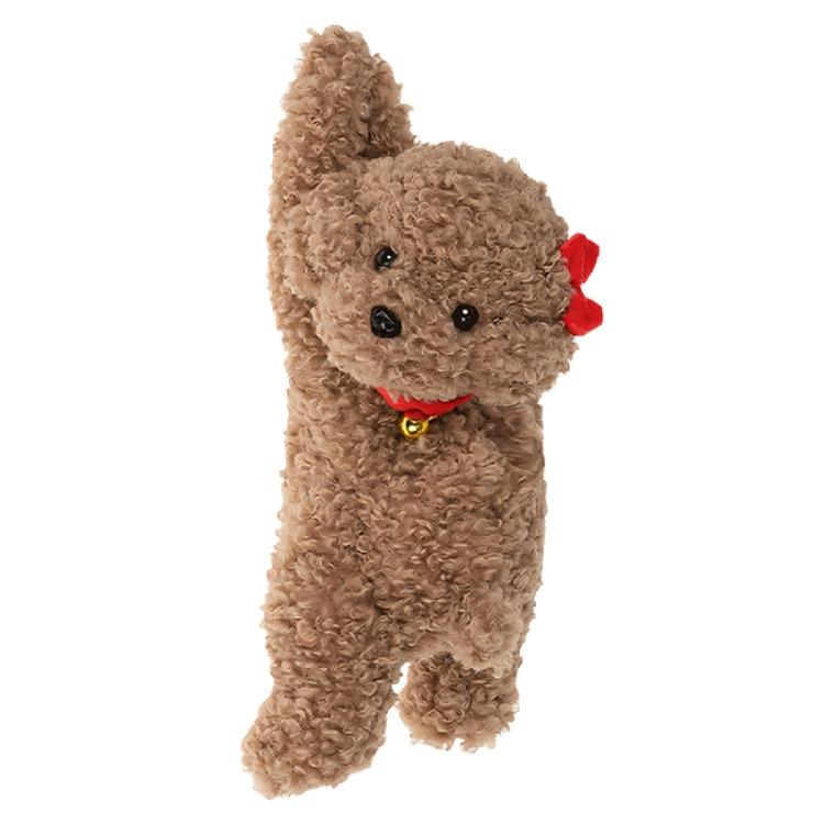

Hanging Plush Dog Tissue Container Animal Shaped Napkin Holder Convenient Paper Towel Dispenser For Travel коричневий
