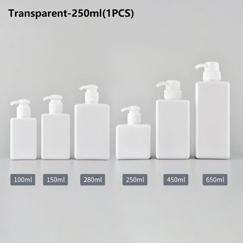 100-650ml Square Bottle Liquid Soap Whipped Mousse Points Bottling Shampoo Lotion Shower Gel Pump Bottlesnding Soap Dispenser