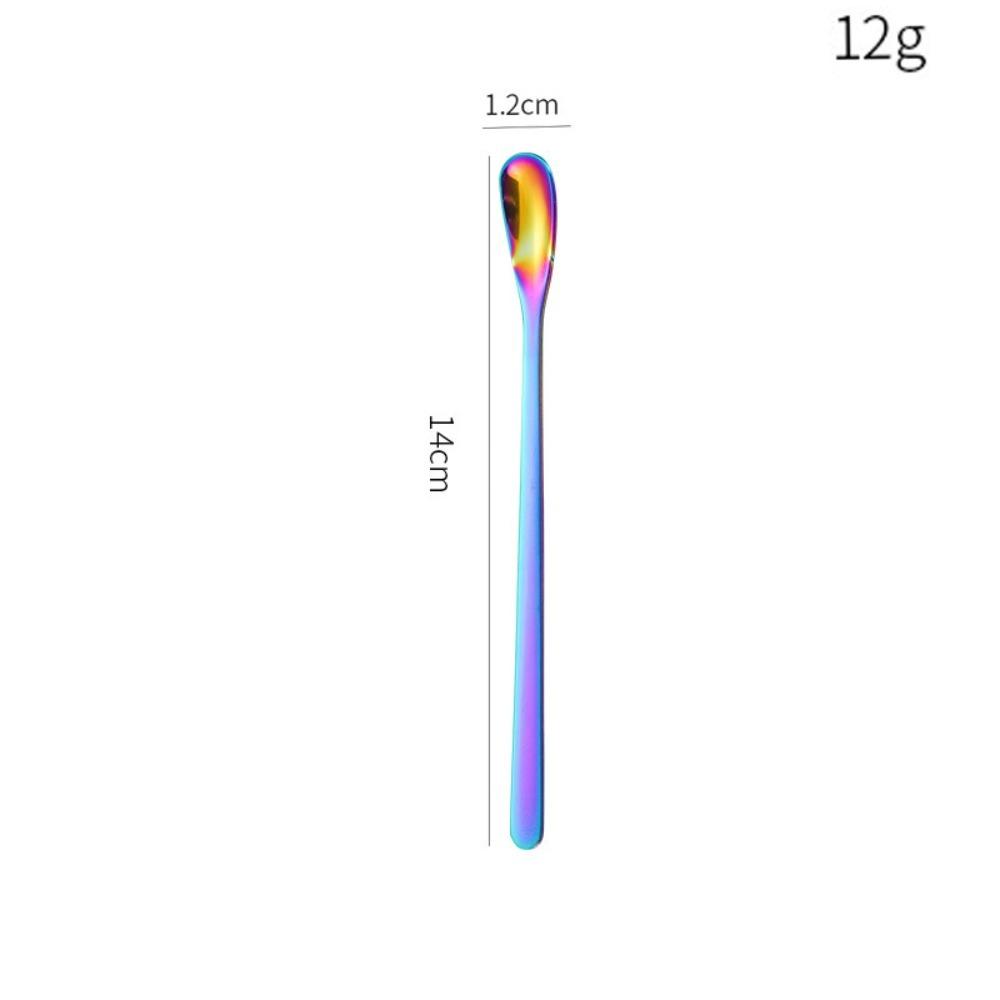 Stainless Steel Dessert Spoon Long Handle Stirring Rod Hot Sale Stirring Spoon  Stirring Coffee