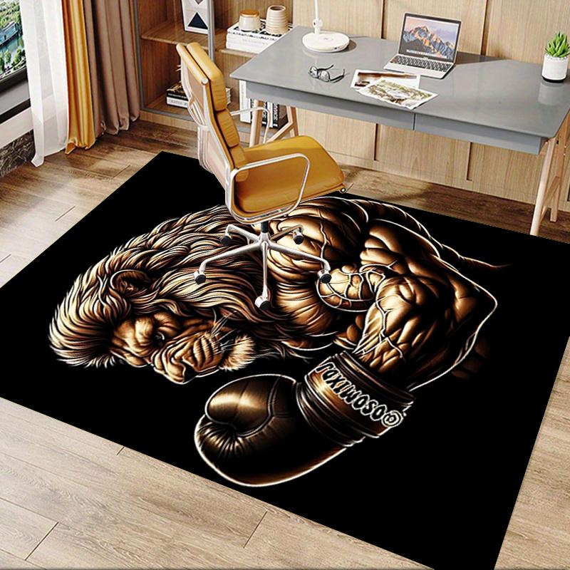 Powerful Lion Chair Mat: Office Carpet for Home Decor, Sofa Rug, Gift Idea, Suitable for Bedroom, Living Room & Various Rooms